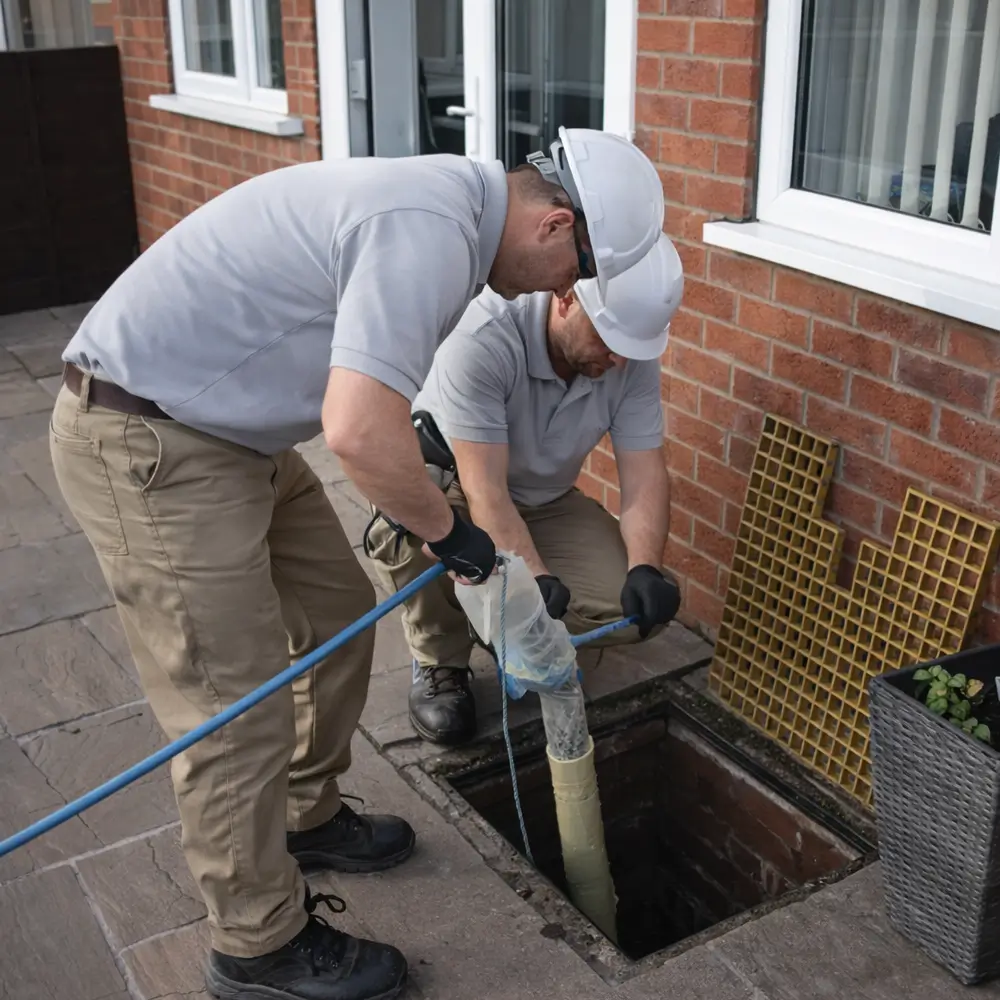 Blocked drain repair service in Windsor